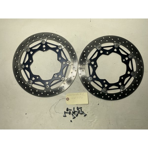 2015 +Yamaha YZF-R1 FRONT WHEELS BRAKE ROTORS 5 mm OEM