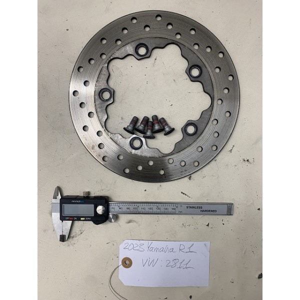 2015 + Yamaha YZF-R1 REAR BRAKE ROTOR DISK 5mm OEM