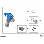 2020 BMW S1000RR BREMBO REAR BRAKE CALIPER WITH PADS   