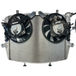 2020 Suzuki GSX-R1000 RADIATOR WITH FAN & TANK EXTENSION RESERVOIR OEM