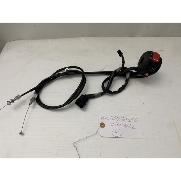 2022+ SUZUKI GSX1300R HAYABUSA RIGHT SIDE SWITCH & THROTTLE CABLE OEM 2022+ SUZUKI GSX1300R HAYABUSA RIGHT SIDE SWITCH & THROTTLE CABLE OEM