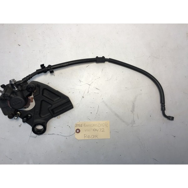  2021 Kawasaki ZX10R  REAR BRAKE CALIPER  PADS HOSE  & SUPPORT BRACKET   