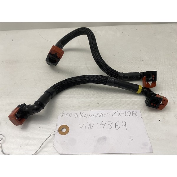 2021 +Kawasaki ZX-10R THROTTLE INJECTORS FUEL HOSE GAS LINE TUBE PIPE OEM
